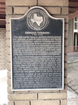 The Emerald Townsite marker
Photographed By Brian Anderson, May 18, 2018